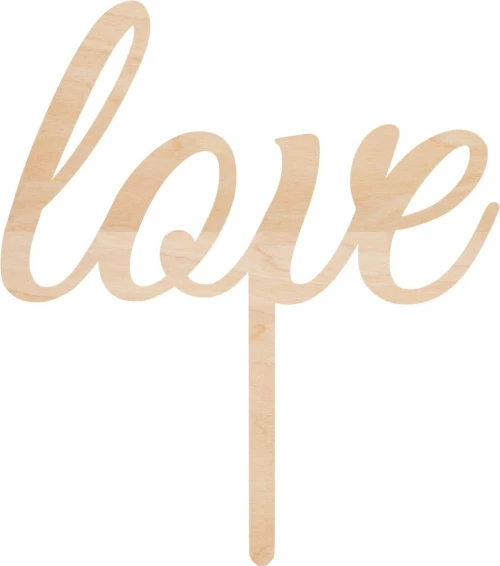 Cake Topper Love 7 ΞΥΛΟ