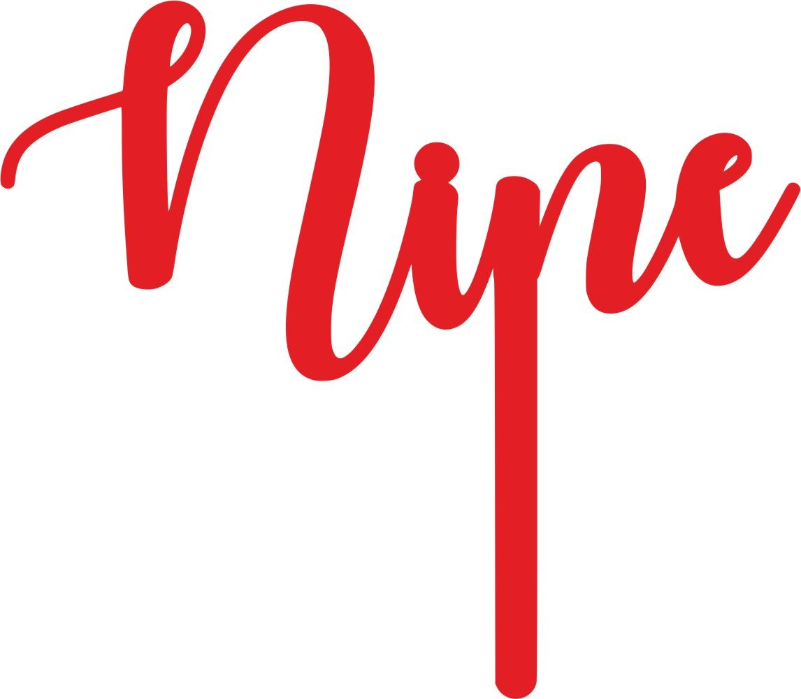 Cake Topper Nine ΚΟΚΚΙΝΟ