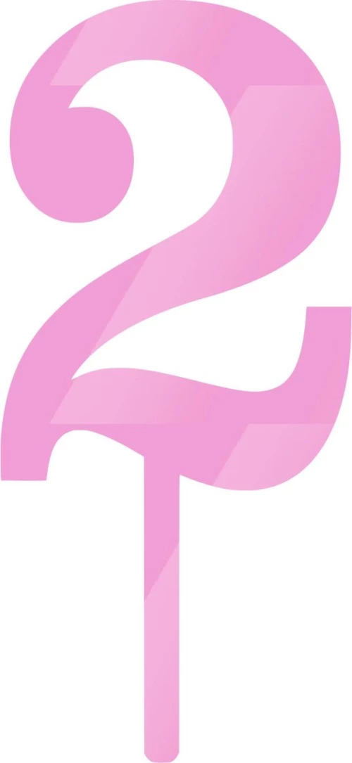 Cake Topper 2 ΡΟΖ ΚΑΘΡΕΠΤΗΣ