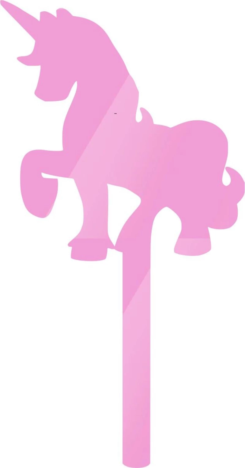 Mini Cake Topper Unicorn 12τμχ ΞΥΛΟ