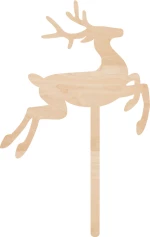 Cake Topper Τάρανδος v2 ΞΥΛΟ