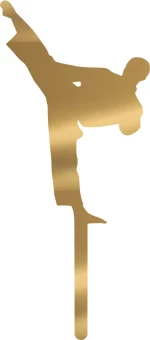 Cake Topper Karate ΧΡΥΣΟ ΚΑΘΡΕΠΤΗΣ