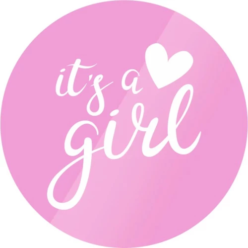 Disc Topper It's a Girl12 τμχ ΧΡΥΣΟ ΚΑΘΡΕΠΤΗΣ