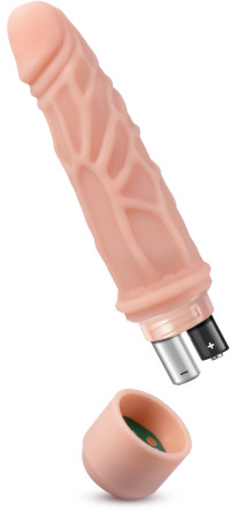 DR SKIN Dr Robert silicone vibrating dildo Beige 19 x 4.4 cm