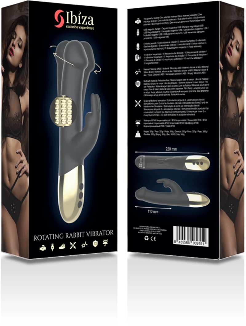 IBIZA - ROTATING RABBIT VIBRATOR