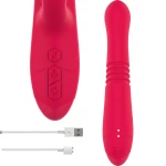INTENSE - DUA MULTIFUNCTION RECHARGEABLE VIBRATOR UP & DOWN WITH RED TONGUE