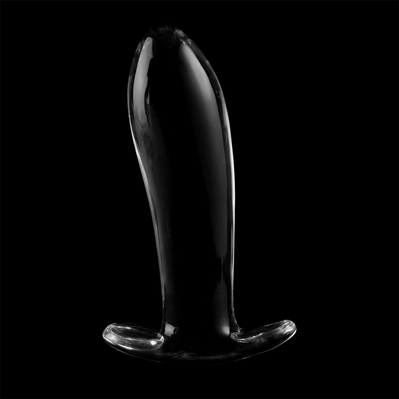 NEBULA SERIES BY IBIZA' - MODEL 5 ANAL PLUG BOROSILICATE GLASS 12.5 X 3.5 CM CLEAR