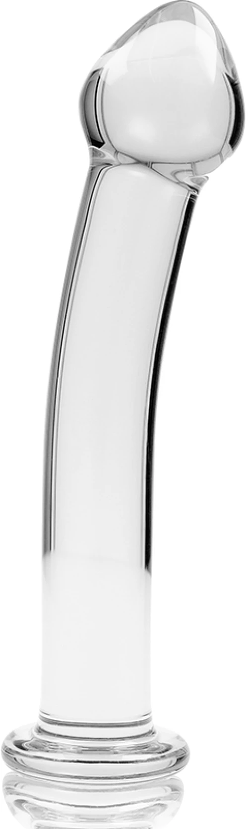 NEBULA SERIES BY IBIZA' - MODEL 11 DILDO BOROSILICATE GLASS 16 X 3 CM CLEAR