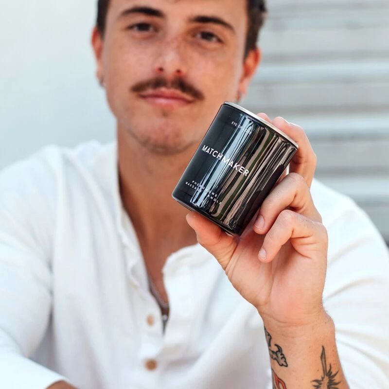 EYE OF LOVE - MATCHMAKER BLACK DIAMOND MASSAGE CANDLE ATTRACT HER 150ML
