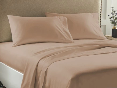 Σετ Σεντόνια Μονά Μονόχρωμα Economy Γαρύφαλλο 160x245 - Μπεζ, Με Λάστιχο 110x200+23