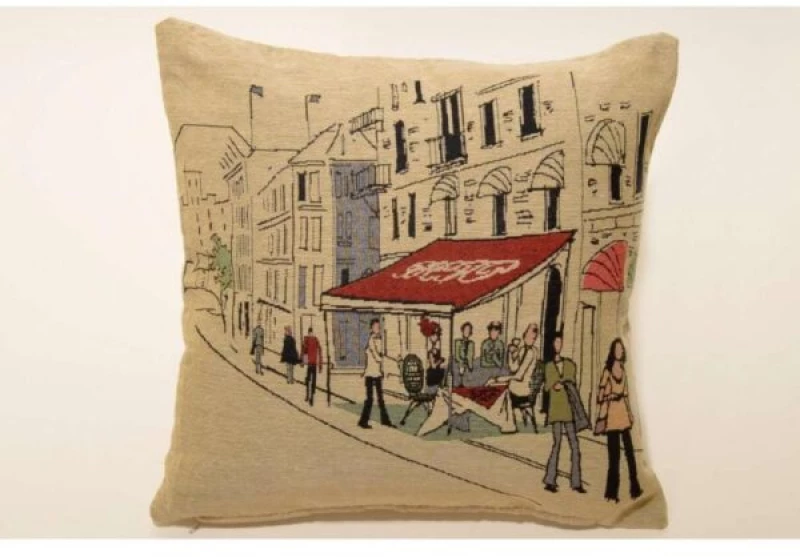 ΜΑΞΙΛΑΡΟΘΗΚΗ (45cm x 45cm) FRENCH BISTROT    Silk Fashion