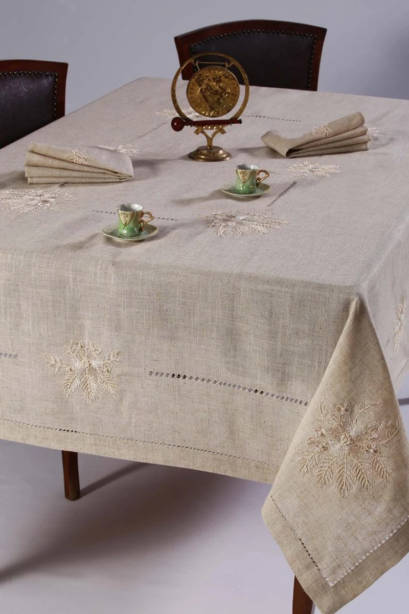 τραπεζομάντηλα (140cm x 180cm) 4006 γκρι Silk Fashion