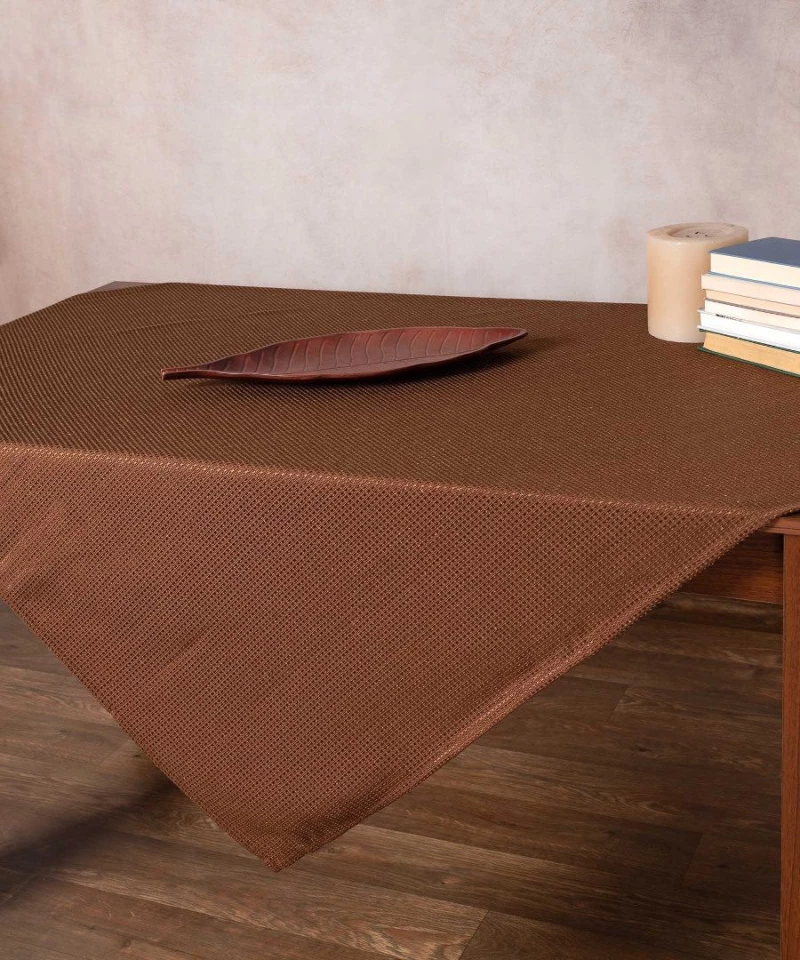 Τραπεζομάντηλο NELLY (150cm x 270cm) καφέ Silk Fashion