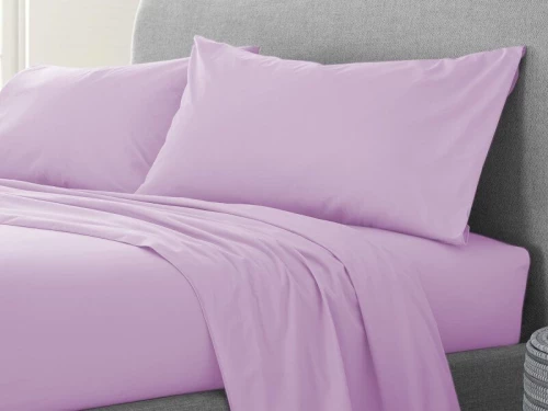 Σετ Σεντόνια Ροζ 100% Βαμβακερά Reactive One Color Γαρύφαλλο - 160x260, Χωρίς Λάστιχο