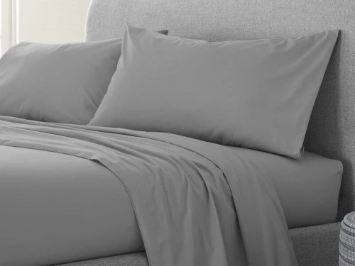 Σετ Σεντόνια Ανοικτό Γκρι 100% Βαμβακερά Reactive One Color Γαρύφαλλο - 230x260, Χωρίς Λάστιχο