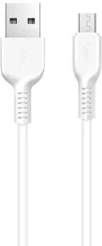 HOCO X13 Easy charged charging data cable USB to Micro-USB, White