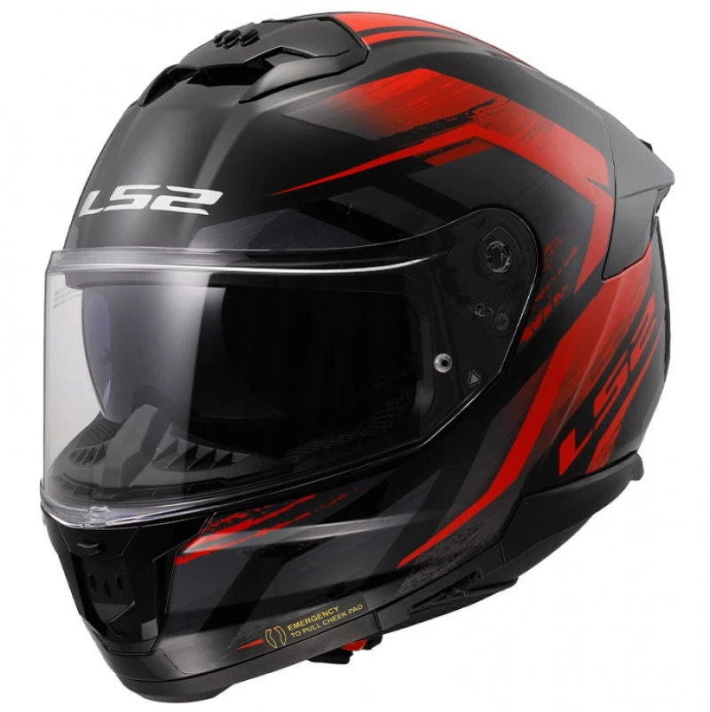 LS2 FF808 Stream II Fury Black/Red