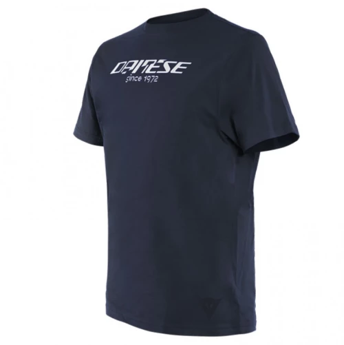 Dainese Paddock Long T-Shirt Black-Iris/White