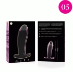 NEBULA SERIES BY IBIZA' - MODEL 5 ANAL PLUG BOROSILICATE GLASS 12.5 X 3.5 CM PINK