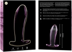 NEBULA SERIES BY IBIZA' - MODEL 5 ANAL PLUG BOROSILICATE GLASS 12.5 X 3.5 CM PINK