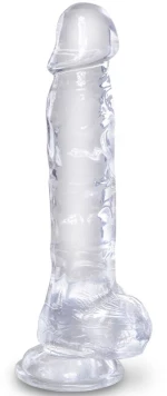 KING COCK CLEAR - REALISTIC PENIS WITH BALLS 16.5 CM TRANSPARENT