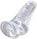 KING COCK CLEAR - REALISTIC PENIS WITH BALLS 16.5 CM TRANSPARENT