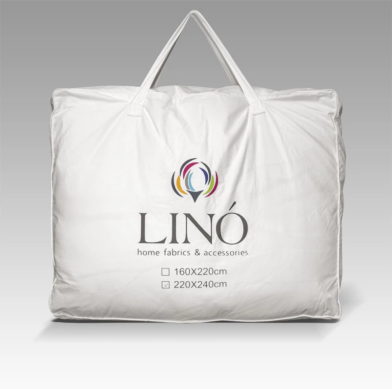 LINO ΠΑΠΛΩΜΑ DESSAN WHITE 220X240/80% ΠΟΥΠΟΥΛΟ-20%ΦΤΕΡΟ