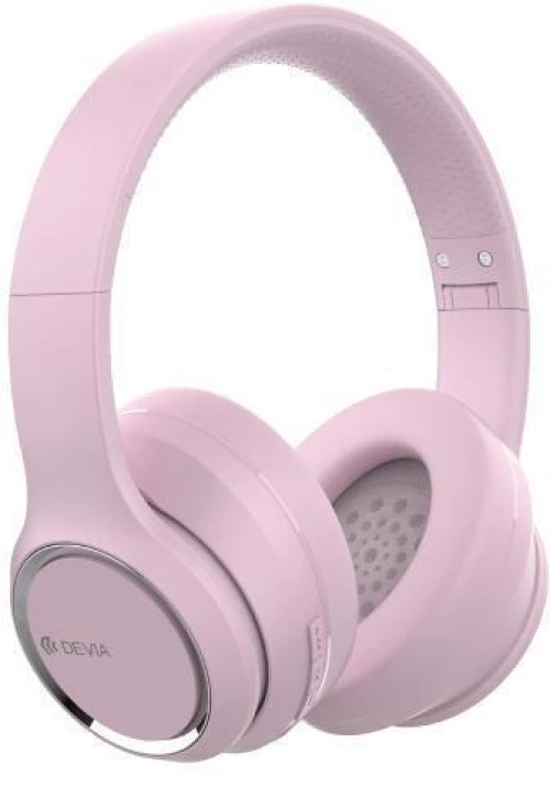 Devia Kintone V2 Ασύρματα Bluetooth Over Ear Ακουστικά Ροζ