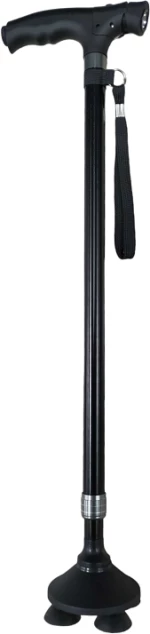 Μπαστούνι βάδισης τετράποδο με φακό LED - 209-2 - 112067