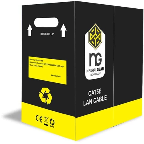 NG Καλώδιο Δικτύου UTP Cat5e, Γκρί NG-UT305 (305m)
