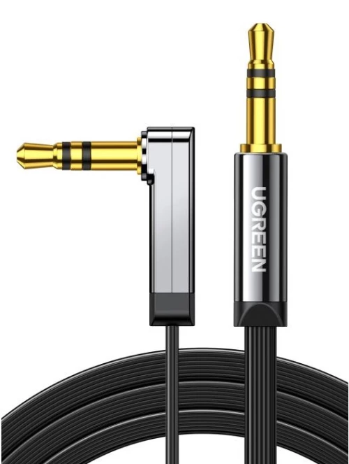 UGREEN Καλώδιο Audio 3.5mm M/M Angled Flat 2m AV119 (10599)