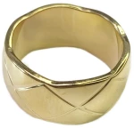 Ατσάλινο Δαχτυλίδι, #17, Χρυσαφί, 2012-250X-17 | Karma Fashion