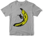 Ανδρικό T-shirt Banana Skateboard Γκρι