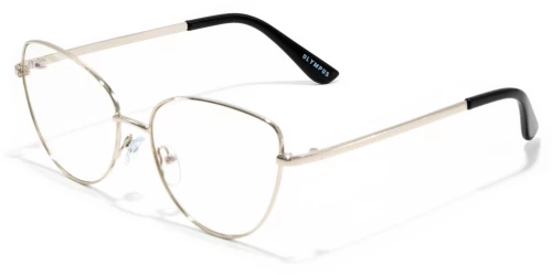 Olympus Blue Light Glasses Hestia Silver Γυναικεία Γυαλιά Οθόνης Cat Eye σε Ασημί Χρώμα & Οβάλ Φακό
