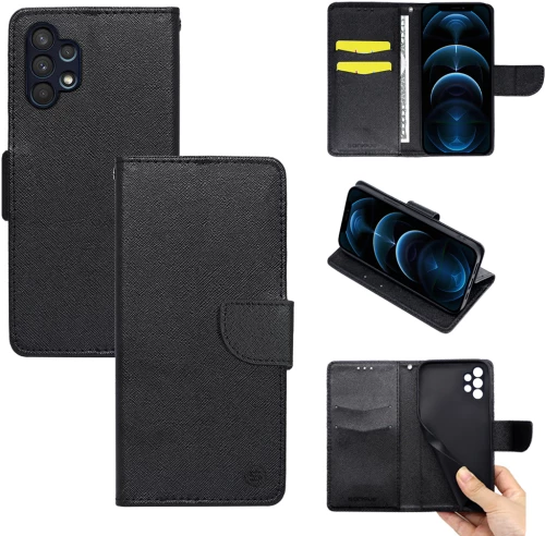 Θήκη Βιβλίο Sonique Trend Book Samsung Galaxy A32 5G Μαύρο - Sonique - Μαύρο - Galaxy A32 5G