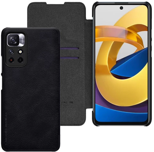 Nillkin - Qin Leather Case - Xiaomi Poco M4 Pro 5G - Black