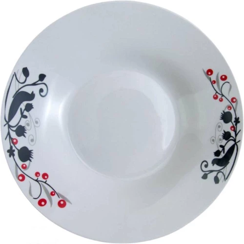 ΠΙΑΤΟ ΒΑΘΥ 23εκ. ΚΟΚΚΙΝΟ/ΜΑΥΡΟ