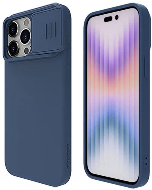Nillkin Husa pentru iPhone 15 Pro - Nillkin CamShield Silky MagSafe Silicone - Midnight Blue 6902048269576 έως 12 άτοκες Δόσεις