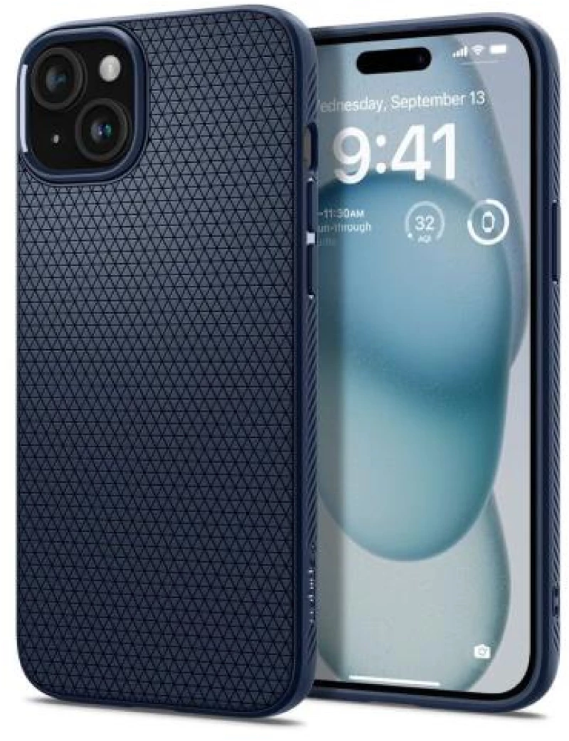 Θήκη Soft TPU Spigen Liquid Air Apple iPhone 15 Μπλε 8809896751124 8809896751124
