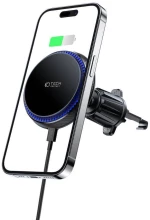 Magnetic MagSafe Car Mount with Wireless Charging 15W for Vent Car Tech-Protect MM15W-V4 black