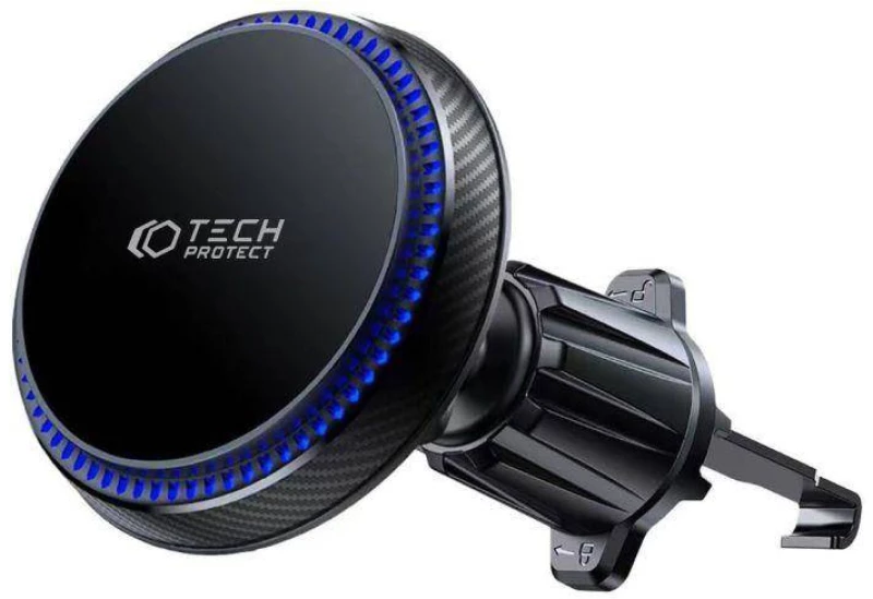 Magnetic MagSafe Car Mount with Wireless Charging 15W for Vent Car Tech-Protect MM15W-V4 black