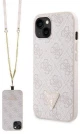 Original Case IPHONE 14 PRO MAX Guess Hardcase Crossbody 4G Metal Logo (GUHCP14XP4TDSCPP) pink