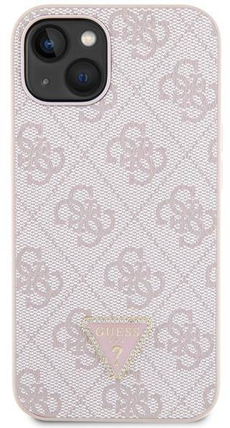Original Case IPHONE 14 PRO MAX Guess Hardcase Crossbody 4G Metal Logo (GUHCP14XP4TDSCPP) pink