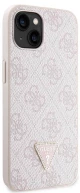Original Case IPHONE 14 PRO MAX Guess Hardcase Crossbody 4G Metal Logo (GUHCP14XP4TDSCPP) pink