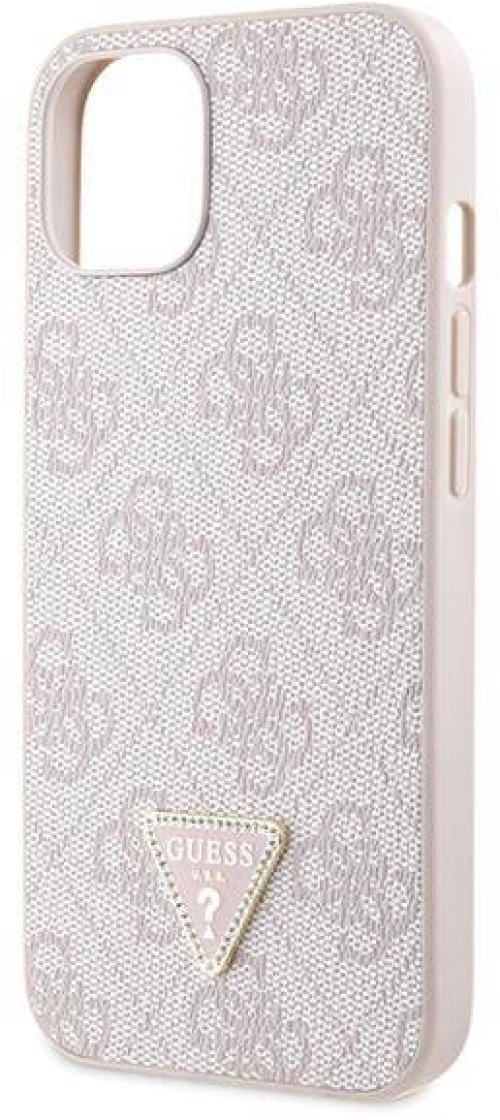 Original Case IPHONE 14 PRO MAX Guess Hardcase Crossbody 4G Metal Logo (GUHCP14XP4TDSCPP) pink