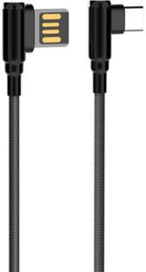 LDNIO ΚΑΛΩΔΙΟ ΦΟΡΤΙΣΗΣ LC421Μ ΓΩΝΙΑΚΟ ΒΙΣΜΑ MICRO USB, ΓΚΡΙ