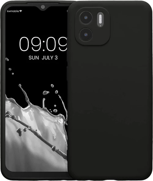 (Redmi A1) KWmobile Back Cover Σιλικόνης Matte Black