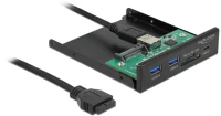 DELOCK front panel 64058, 3.5" σε USB-C, 2x USB & SD/Micro SD