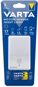VARTA Φωτιστικό Νυκτός με Αισθητήρα Κίνησης LED Motion Sensor Night Light + 3xAAA