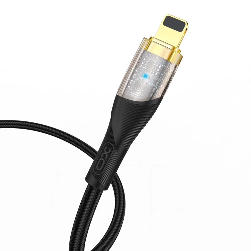 XO NB-Q223B Καλώδιο Φόρτισης USB-C - Lightning, 1m, 27W, Μαύρο